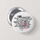 Graffiti Magenta Ronde Button 5,7 Cm (Voorkant /achterkant)