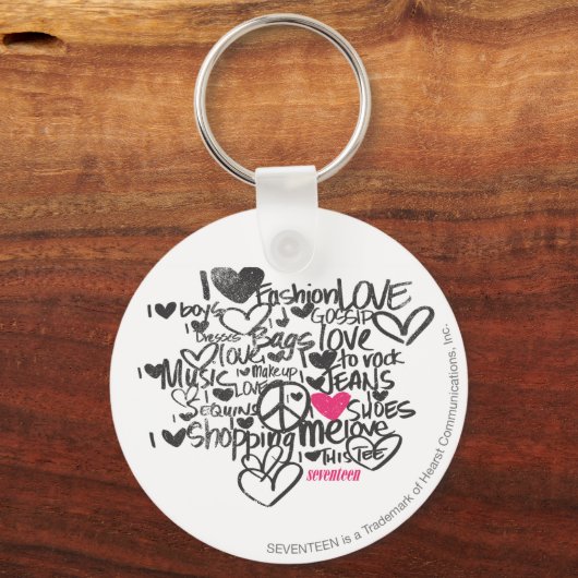 Graffiti Magenta Sleutelhanger (Voorkant)