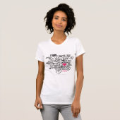 Graffiti Magenta T-shirt (Voorkant volledig)