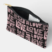 Graffiti Make-up Bag - Roze en Zwart - Liefde Etui (Open)