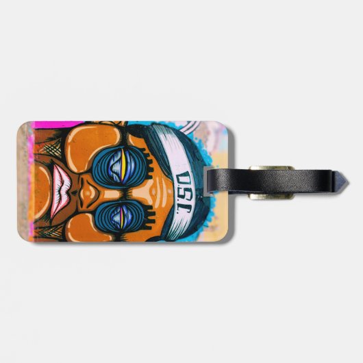 Graffiti Man Bagagelabel (Achterkant horizontaal)