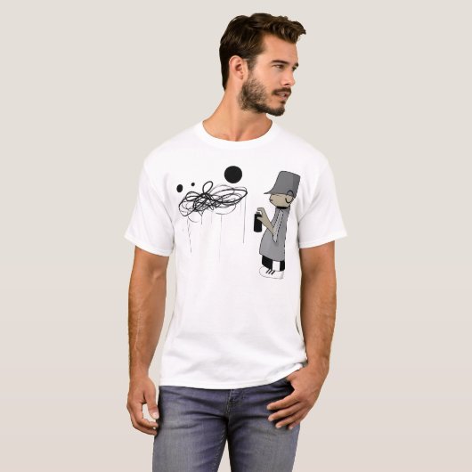 graffiti-man t-shirt (Voorkant volledig)