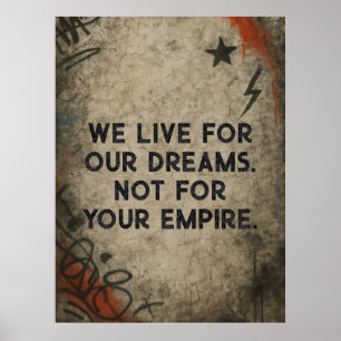 Graffiti Manifest, Aangepaste Quote Street Art Poster