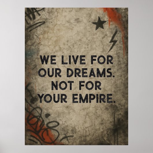 Graffiti Manifest, Aangepaste Quote Street Art Poster (Voorkant)