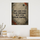 Graffiti Manifest, Aangepaste Quote Street Art Poster (Keuken)