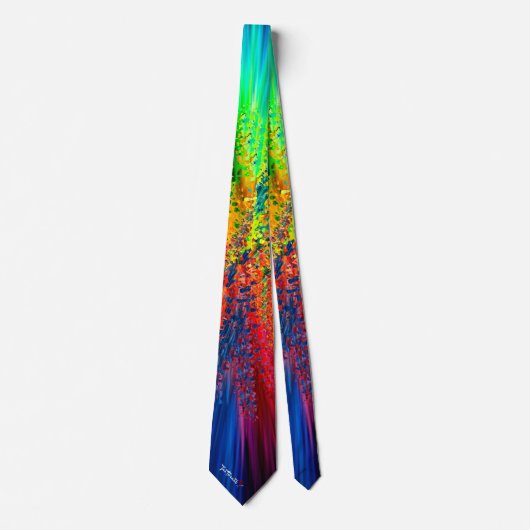 Graffiti - mannen colorful designer necktie stropdas (Voorkant)