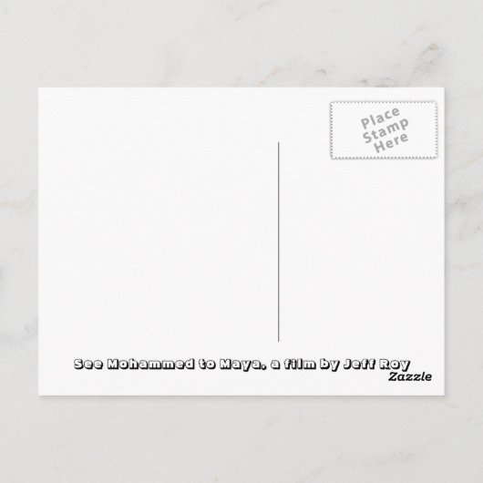 Graffiti Maya Briefkaart (Achterkant)