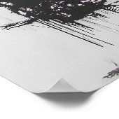 Graffiti Meisje met Hart en Kluisjes – Urban Art Poster (Hoek)