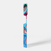 Graffiti meisjesachtige iPhone 14 Slim Fit Hoesje, iPhone Hoesje (Rechterkant)