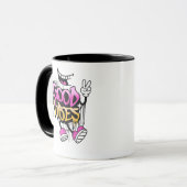 Graffiti met Goede Vibes Mok (Voorkant links)