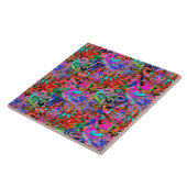 Graffiti met kleurrijke straatstijl tegeltje (Zijkant)