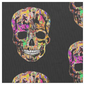 Graffiti met schedelbedekking stof (Close Up)