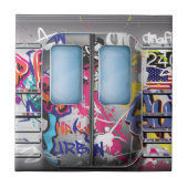 Graffiti metrotrein tegeltje (Voorkant)