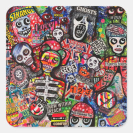 Graffiti Misfits Stickers van Ray Dust