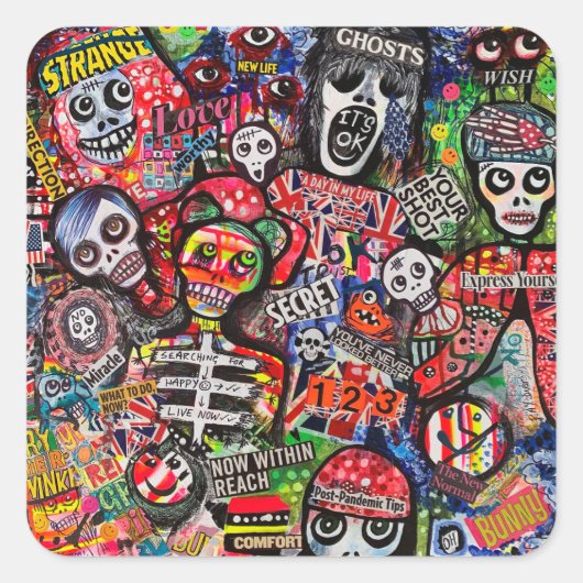 Graffiti Misfits Stickers van Ray Dust (Voorkant)