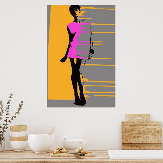 Graffiti Mode Art Poster (Keuken)