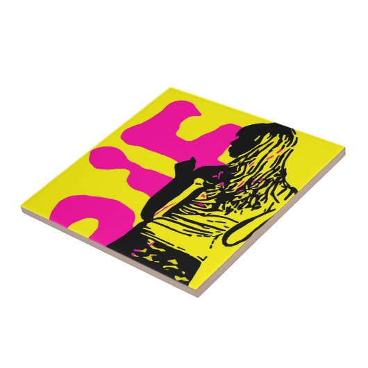 Graffiti Mode Art Tegeltje (Zijkant)