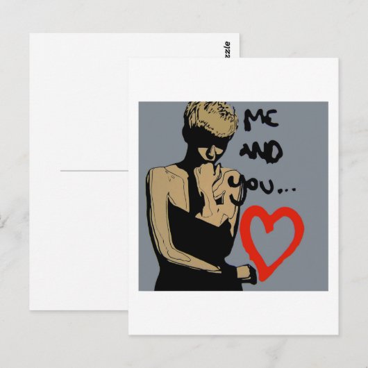 'Graffiti Mode Design' Briefkaart (Voorkant / Achterkant)