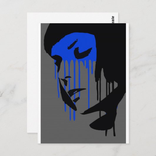 'Graffiti Mode Design' Briefkaart (Voorkant / Achterkant)