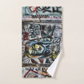 Graffiti Modern Cool Urban Street Art Bad Handdoek (Handdoek)