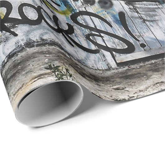 Graffiti Modern Cool Urban Street Art Cadeaupapier (Rol Hoek)