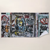 Graffiti Modern Cool Urban Street Art Strandlaken (Voorkant)