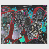 Graffiti Modern Grunge Urban Street Art  Cadeaupapier (Vlak)