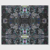 Graffiti Modern  Zwart Wit Patroon Cadeaupapier (Vlak)