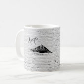 Graffiti-mok met banksy stijl koffiemok (Voorkant links)