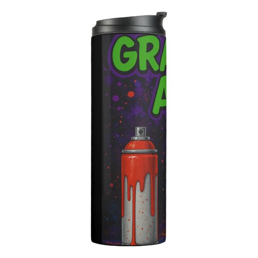 Graffiti-Mok Tumbler Thermosbeker (Gedraaid links)