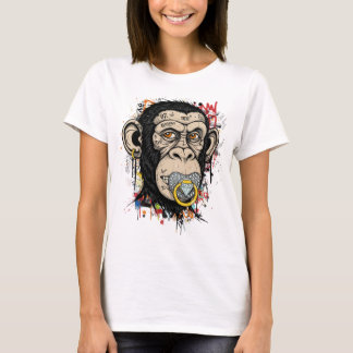 Graffiti Monkey Face Art - Abstracte straatstijl T-shirt