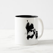 Graffiti Monkey King Tweekleurige Koffiemok (Voorkant rechts)