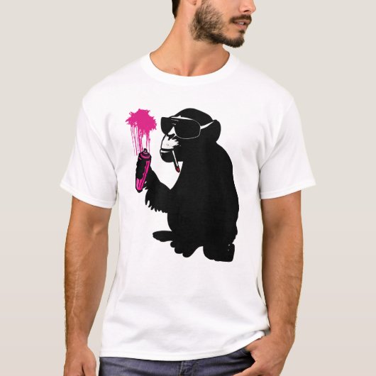 graffiti monkey t-shirt (Voorkant)