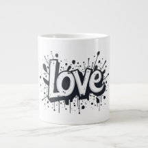 Graffiti Monochrome Love Label