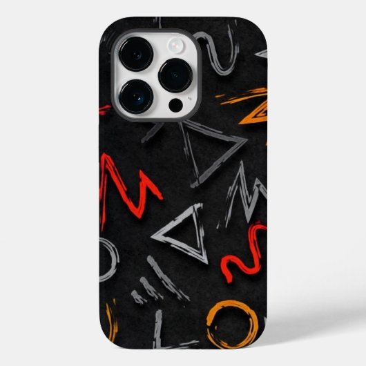 Graffiti-monogram Case-Mate iPhone-hoesje iPhone Case (Achterkant)