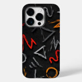 Graffiti monogram Hoesje-Mate iPhone hoes (Achterkant)
