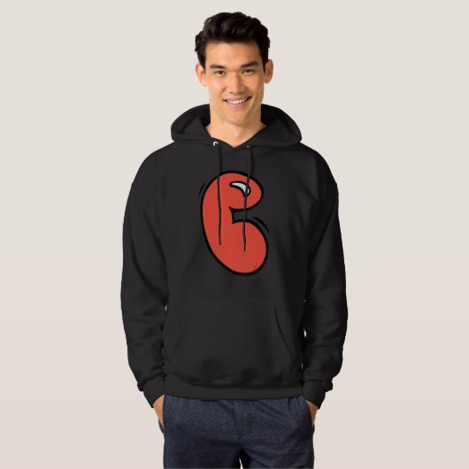 Graffiti Monogram letter C in Cute Chubby Bubblest Hoodie (Voorkant volledig)