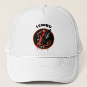 Graffiti Monogram Letter "L" Aanpasbaar Trucker Pet (Voorkant)