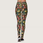 Graffiti Monster Eek Zwart Halloween (1) Leggings (Achterkant)