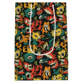 Graffiti Monster Eek Zwart Halloween (1) Medium Cadeauzakje (Achterkant)