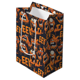 Graffiti Monster Eek Zwart Halloween (2) Medium Cadeauzakje