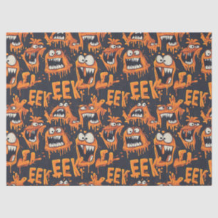 Graffiti Monster Eek Zwart Halloween (2) Tissuepapier