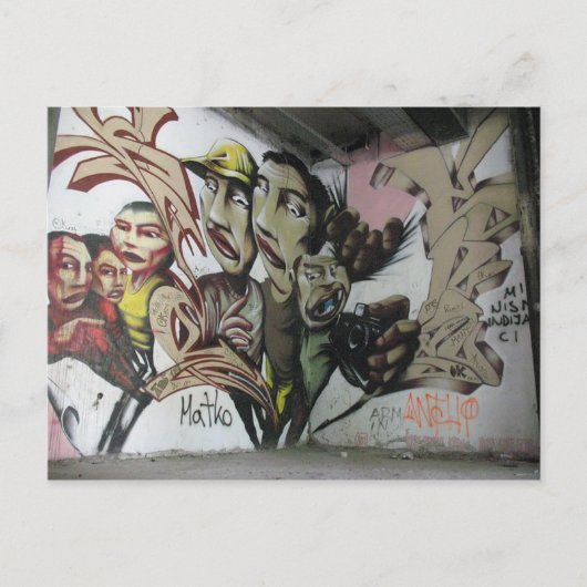 Graffiti : Mostar (Herzégovine) - Briefkaart (Voorkant)