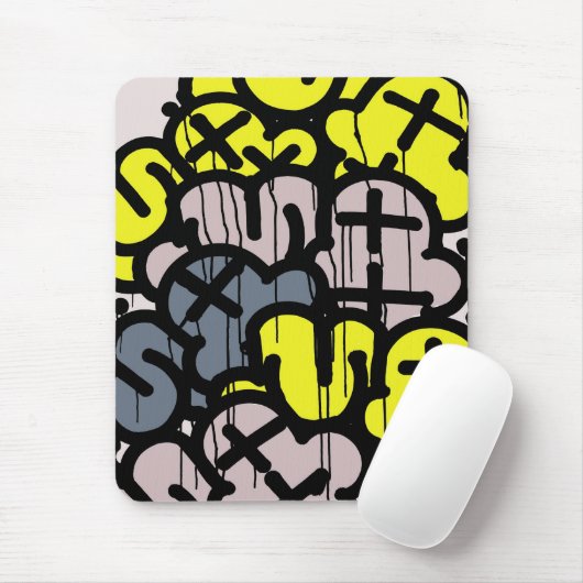Graffiti Mousepad Muismat (Met muis)