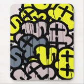 Graffiti Mousepad Muismat (Voorkant)