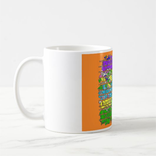 Graffiti mug koffiemok (Links)