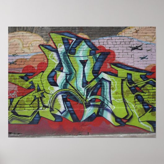 Graffiti Mural Poster (Voorkant)