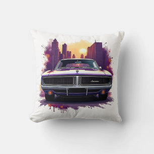 Graffiti Muscle Car Kussen