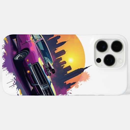 Graffiti Muscle Car Phone Case (Achterkant (horizontaal))