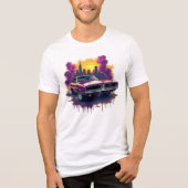 Graffiti Muscle Car Tri-Blend Shirt (Voorkant)